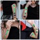 thumbnail image 1 of 20 hojas de tatuajes temporales de Halloween para niños, estilos de tatuajes oscuros: decoraciones de Halloween, esqueletos, fantasmas, calabazas y telarañas, 1 of 5
