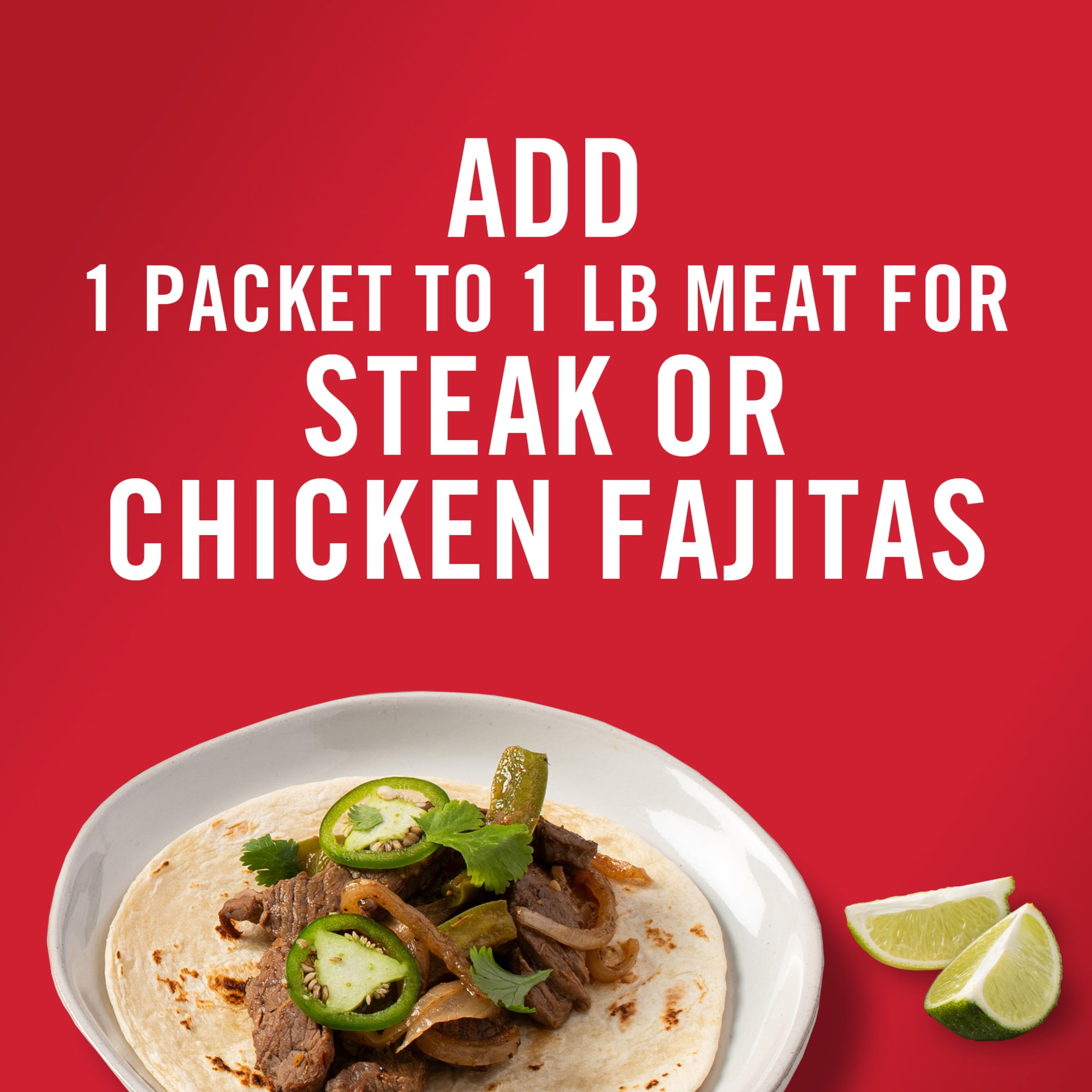 (8 pack) McCormick Fajita Seasoning Mix, 1.12 oz Packet