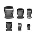 thumbnail image 6 of 2/5/10/20/30 pcs Adjustable Hardware Dual Plastic Black Curved Buckle Side Release Buckles Backpack Belt Parts Paracord Bracelet Lock 5CM 5PCS, 6 of 8