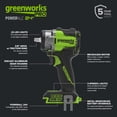 thumbnail image 6 of Greenworks Pro 24V 400 ft-lb Breakaway Torque 3/8" Impact Wrench, Tool Only IW5370A1, 6 of 26