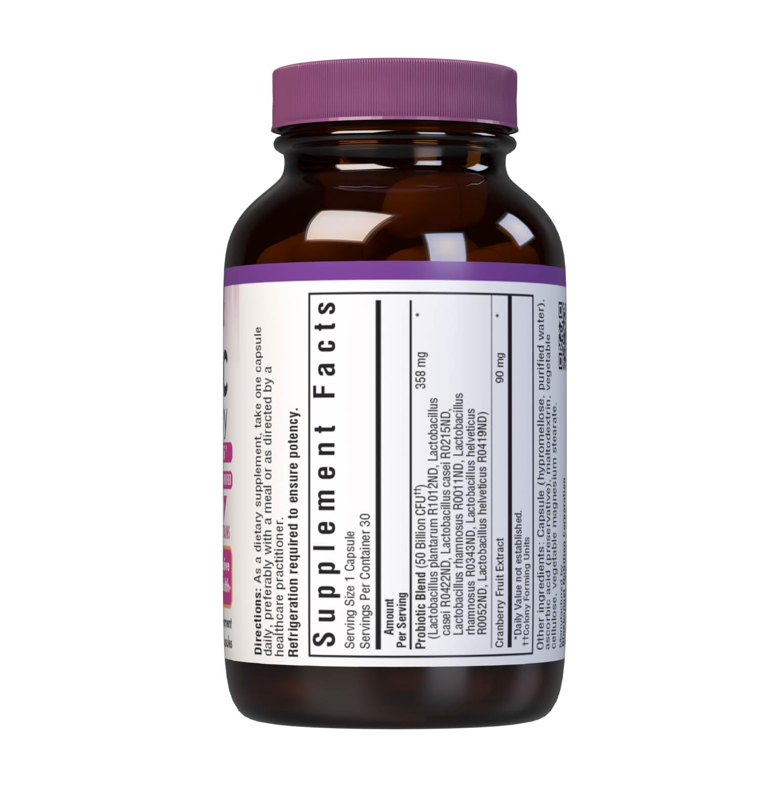 Bluebonnet Advanced Choice Ladies Single Daily Probiotic 50 Billion Cold Packaged, 30 Caps