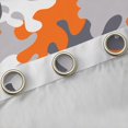 thumbnail image 4 of Homewish Camo Camouflage Black Out Curtains for Teens Female Men,Abstract Geometric Curtains Pack of 2 (42x63 Each),Grey Orange Bedroom Curtains,Breathable Home Decor, 4 of 6