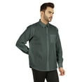 thumbnail image 3 of Bestman Long Sleeve Cotton Flex Shirt For Mens Button Down W/ Patch Pocket Office Wear, 3 of 7