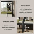 thumbnail image 3 of Bellemave Metal Bunk Bed Twin XL over Queen Bunk Bed for Adults, Teens, Heavy Duty Queen Bunk Bed Frame with Ladder and Full-Length Guardrails, No Box Spring Needed, Black, 3 of 10