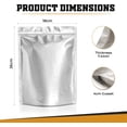 thumbnail image 5 of 55 sacs en mylar de 17,8 x 25,4 cm pour le stockage des aliments, sacs sous vide en mylar Sacs en mylar pour céréales, légumineuses, aliments, grains de café et thé, petits sacs en mylar pour le stoc, 5 of 5