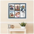 thumbnail image 2 of ArtToFrames Collage Photo Picture Frame with 6 - 8.5x11 Openings, Framed in White with Dutch Blue and Black Mats (CDM-3966-151), 2 of 8