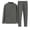 Dark Gray, variant on CAZOFW Mens Thermal Underwear,Warm Base Layer Set High Stretch Long Sleeve Top Bottom Size XS-2XL
