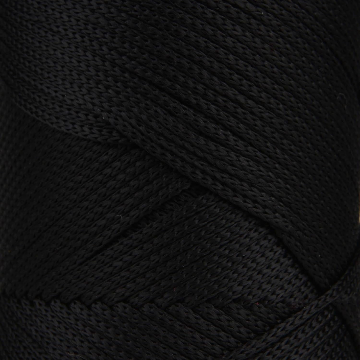 10 Skeins of Sensy Premium 2mm 251 Yards Polyester Rope 100% Polypropylene Cord Macrame Cord 2mm Crochet Bag Cord Macrame Rope Crochet Thread Gift for Knitter (Black)