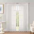 thumbnail image 1 of Juego de 2 paneles Sheer Curtains OWENIE Ivory de 198 cm de largo, 1 of 8