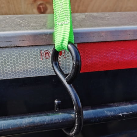 HYPER TOUGH 1”X10’ 500 LBS STANDARD DUTY S-HOOK RATCHET TIE DOWN-2 PACK