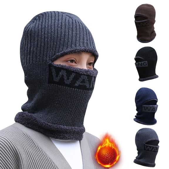 YVNAURA UniFleece Ski Mask Full Face Cover 1 Hole Windproof Thermal Balaclava for Men Women Cold Weather Soft Stretchy Breathable for Ski Snowboard Motorcycle Running Gift, Coffee,One Size