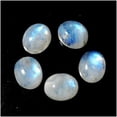 thumbnail image 2 of Blue Flashy White Rainbow Oval Jewelry Making Stones 21.30 Carats Wholesale Lot, 2 of 4