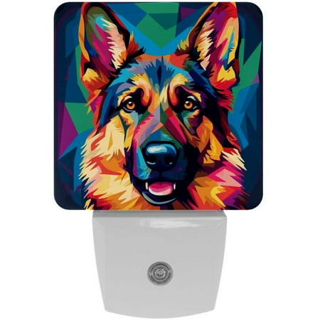 

Sheepdog LED Square Night Light - Energy Efficient Plug-in Nightlight with Auto Sensor for Bedroom Bathroom and Hallway - Soft Glow Illumination - White Pack of 2