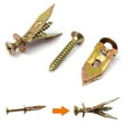 thumbnail image 6 of New Gypsum Board Expansion Screws, Self Drilling Drywall Anchors with Screws Kit, Heavy Duty Steel Wall Anchors, Zinc Anchor Self-Drilling Screw Kit for Fixing Shelf, Cabinet, Curtains, 6 of 6
