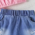 thumbnail image 6 of CAUYDY Toddler Girl Clothes Baby Summer Outfits Sleeveless Halter Top Ruffle Short Set Cute for Kids 1T-6T Clothes Girls (Sizes 18-24 Months,H03-Pink), 6 of 9