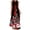 Watermelon Red, variant on YuXingFu 100% Cotton Dresses Maxi V-Neck Plus Size Womens Dress Sleeveless Vacation Dresses for Women Casual Summer Blue S