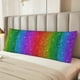 thumbnail image 2 of Balery Rainbow Glitter Funda Protectora para Almohada Corporal de Algodón Hipoalergénico con Cierre(55 x 21 pulgadas), Almohadas No Incluidas, 2 of 7