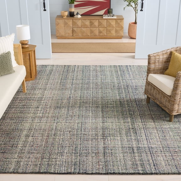 SAFAVIEH Abstract Yorick Striped Polyester Area Rug, Brown, 9' x 12'