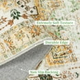 thumbnail image 4 of Garvee 2'x6' Kitchen Runner Rug Non-Slip Hallway Bedroom Rug Vintage Floral Distressed Rug for Laundry Room, Green Multi, 4 of 7