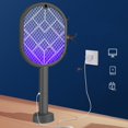 thumbnail image 4 of Lámpara para mosquitos y matamoscas recargable 3000V potente para voladores raqueta matamoscas eléctrica para dormitorio Patio , GRIS Sunnimix  Matamoscas electrico, 4 of 8