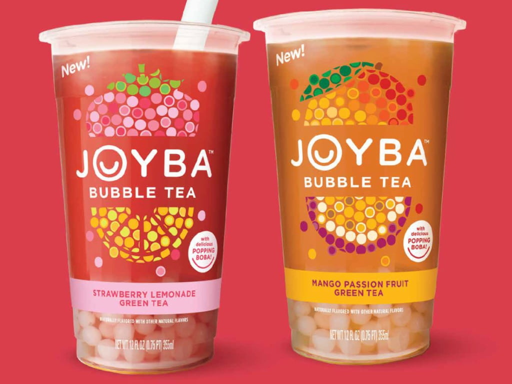 JOYBA Mango Passion Fruit Green Bubble Tea - 4pk/12 fl oz Cups