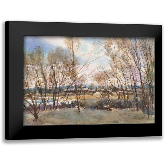 Calcasola, Stephen 14x11 Black Modern Framed Museum Art Print Titled - New England Farm