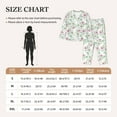 thumbnail image 4 of Honeii Lilies Flowers print Women's Pajama Sets Long Sleeve Button Down Sleepwear Nightwear Soft Pjs Lounge Sets-Large, 4 of 7