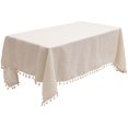 thumbnail image 2 of Mantel decorativo sólido color sólido cubierta de mesa para comedor para comedor, 2 of 5