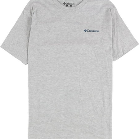 Columbia Mens Explore The Great Outdoors Graphic T-Shirt, Grey, Medium