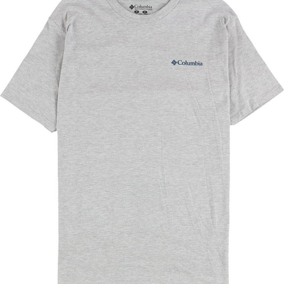Columbia Mens Explore The Great Outdoors Graphic T-Shirt, Grey, Medium