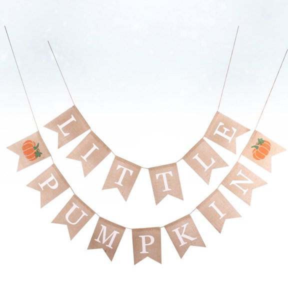 GOOHOCHY Little Pumpkin Baby Shower Fall Decorations for Home Banner