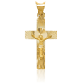 thumbnail image 5 of 14K Solid Yellow Gold Lord Jesus Christ Crucifix Holy Cross Necklace Religious Chain Pendant Charm with chain 24inch, 5 of 11
