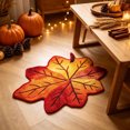 thumbnail image 4 of Fall Door Mat Non-Slip Backing Fall Decor 27.6x17.7 in, Maple Leaf Shaped | Low-Profile Mat, Indoor Outdoor Entryway Decor, Washable, Home Kitchen Porch Entrance Mat, Fall Door Mats, 4 of 6