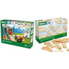 BRIO World - 33773 Railway Starter Set | 26 Piece Toy Train with Accessories and Wooden Tracks for Kids Age 3 and Up & World 33402 Expansion Pack Intermediate | Wooden Train Tracks