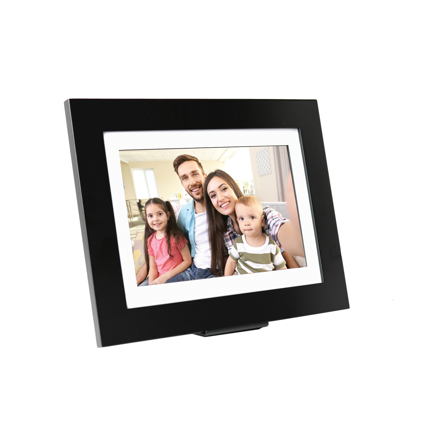 Brookstone PhotoShare 8" Smart Digital Picure Frame in Black - image 2 of 6