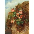 thumbnail image 2 of Andreas Lach 11x14 Gold Ornate Wood Frame and Double Matted Museum Art Print Titled - Alpine Rose on a Mountain Slope, 2 of 4