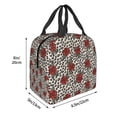 thumbnail image 3 of Easygdp Leopard Print Rose Bolsa Térmica Premium - Tela Oxford Impermeable, Gran Capacidad, Bolsillo Frontal, Unisex para Trabajo, Escuela, Actividades al Aire Libre y Picnics, 3 of 8