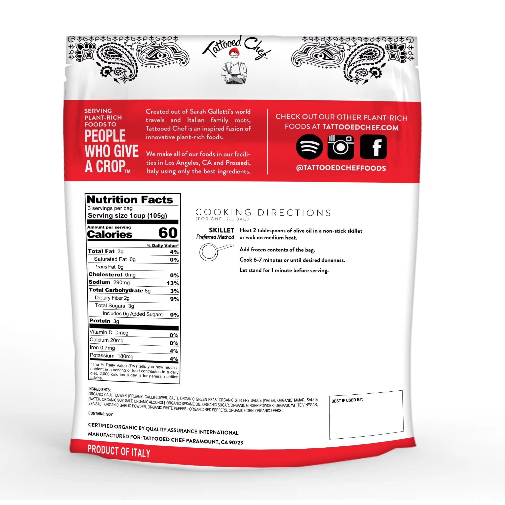Tattooed Chef Cauliflower Rice Costco Cauliflower Rice From Costco