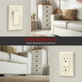 thumbnail image 5 of ENERLITES Decorator Light Switch or Receptacle Outlet Wall Plate, Gloss Finish, Size 1-Gang 4.50" x 2.76", Unbreakable Polycarbonate Thermoplastic, UL Listed, 8831-LA-10PCS, Light Almond (10 Pack), 5 of 5