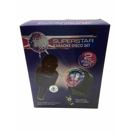 Glow: Projector LED Microphone and Speaker Podcast Disco Combo