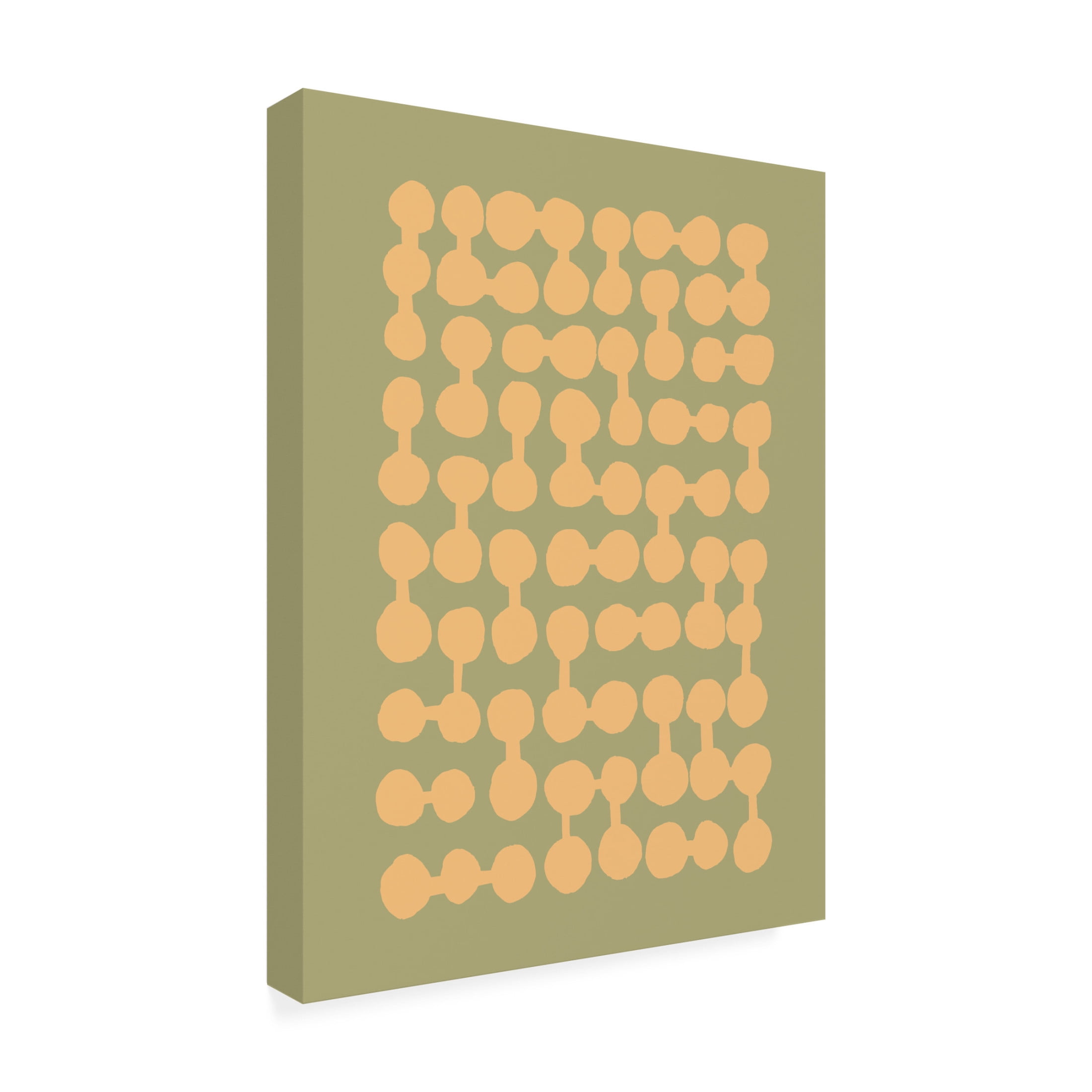 Canvas Wall Art - Incado 'Connected Dots' Wall Art for Living Room, Bedroom, or Office Décor by Trademark Fine Art - 18 x 24 Inches