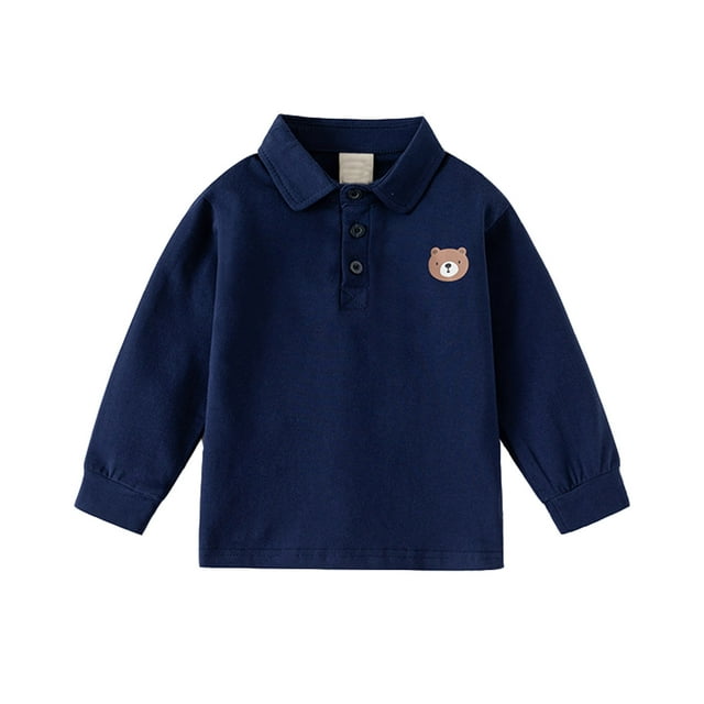 Polo Garçon Rayé T-Shirt Rugby Manches Courtes Mode 4-5 Ans