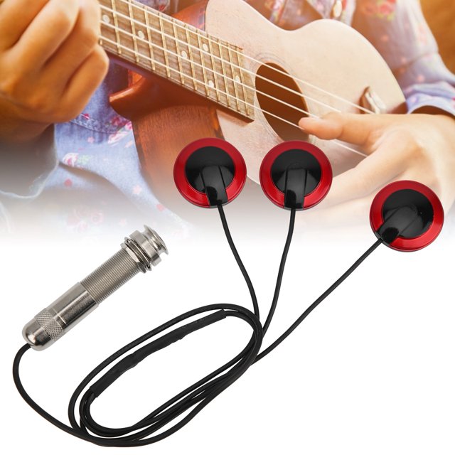 Transductor De Pastilla Piezoeléctrica Para Guitarra Acústica, Ukelele, Mandolina De Piano Y Pulgar