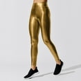 thumbnail image 2 of XIMIN Ladies High Waist Leggings Women's Stretchy Leather Leggings Pants High Waisted Tights Yoga Pants Pencil Pants Tight Pants Work Casual Pants(Gold,S), 2 of 7
