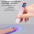 thumbnail image 4 of Nail Art Handheld Light Therapy Lamp Quick Dry Nail Lacquer Baking Lamp 400mAh Battery 20s/60s Timing, 4 of 8