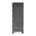 thumbnail image 2 of Butler Specialty Company Bar Harbor 5 Drawer Raffia Dresser - Charcoal Gray, 2 of 8