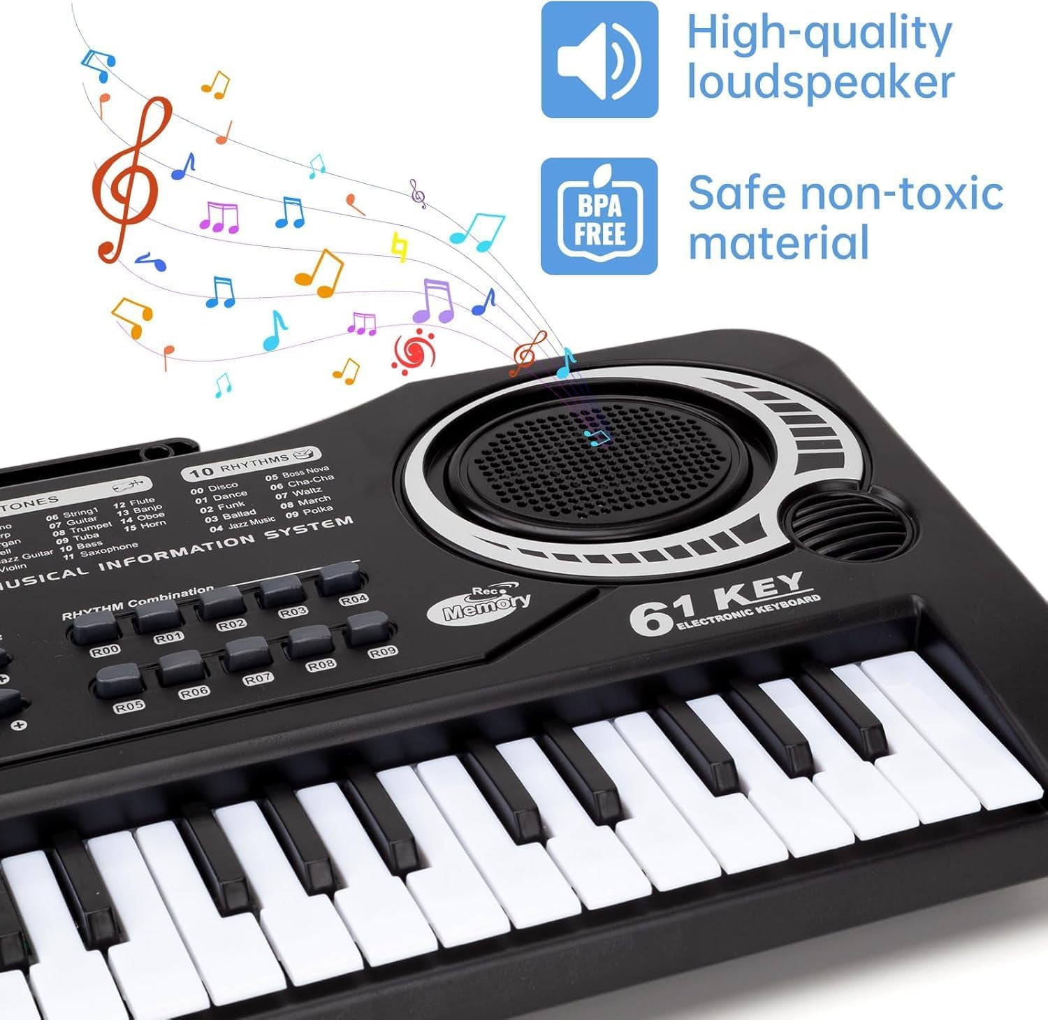61 Key Music Electronic Keyboard Electric Digital Piano