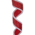 thumbnail image 7 of Northlight 6ct Frosted Red and White Candy Twist Christmas Ornaments 9", 7 of 7