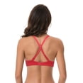 thumbnail image 6 of Curve Muse Women's Light Lift Add 1 Cup Push Up Underwire Convertible Tshirt Bra-1PK-RED-36B, 6 of 7