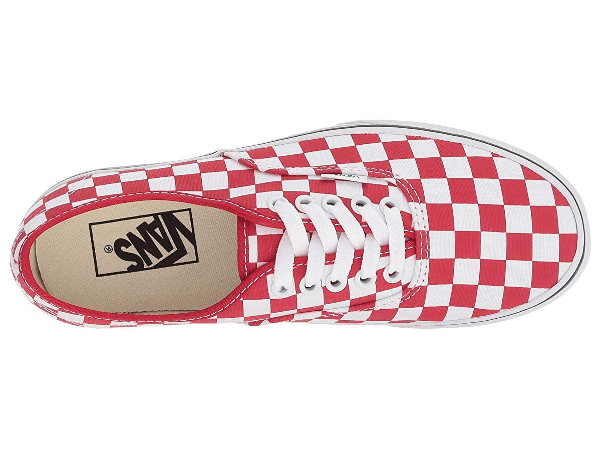 red checkerboard vans authentic